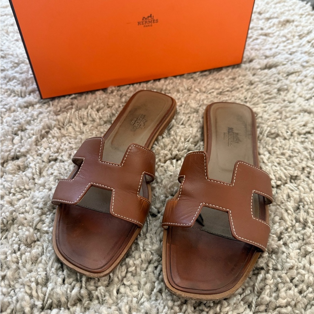 HERMES oran sandals Size 36 - With box